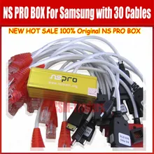 Новейший NS PRO BOX для samsung с 30 кабелей разблокировать и ремонта и вспышки