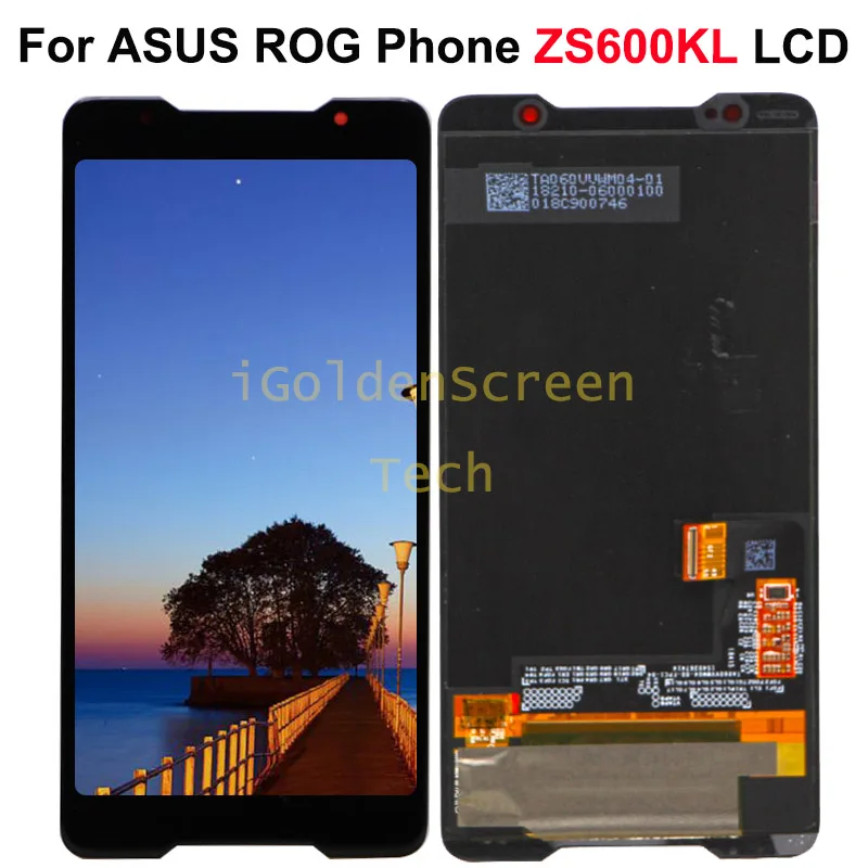 

6.0" AMOLED Display For ASUS ROG Phone ZS600KL LCD Display Touch Screen Digitizer Assembly Replace Parts For ASUS ROG LCD