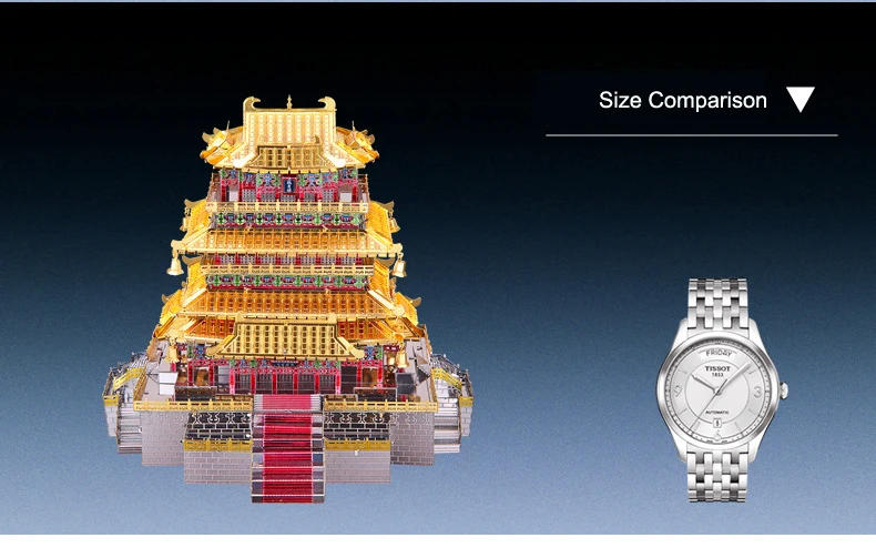 Шт 3D металлическая головоломка модель GUANQUE башня Строительная модель DIY лазерная резка головоломки модель игрушки подарок для детей