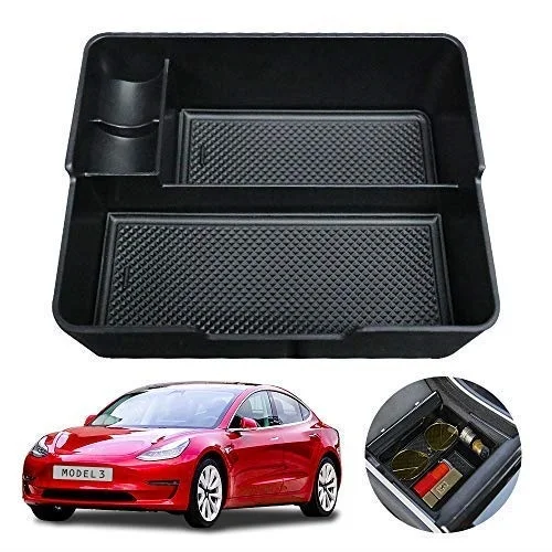

Fit for Tesla Model 3 Center Console Tray Organizer w/ Coin & Sunglasses Holder