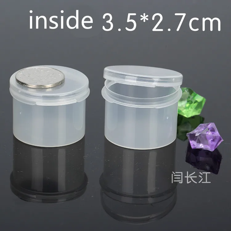 Box Cover Round Plastic Box With A Lid Pp Sample Box Packing Box Mini Small Round Bottle 3730in