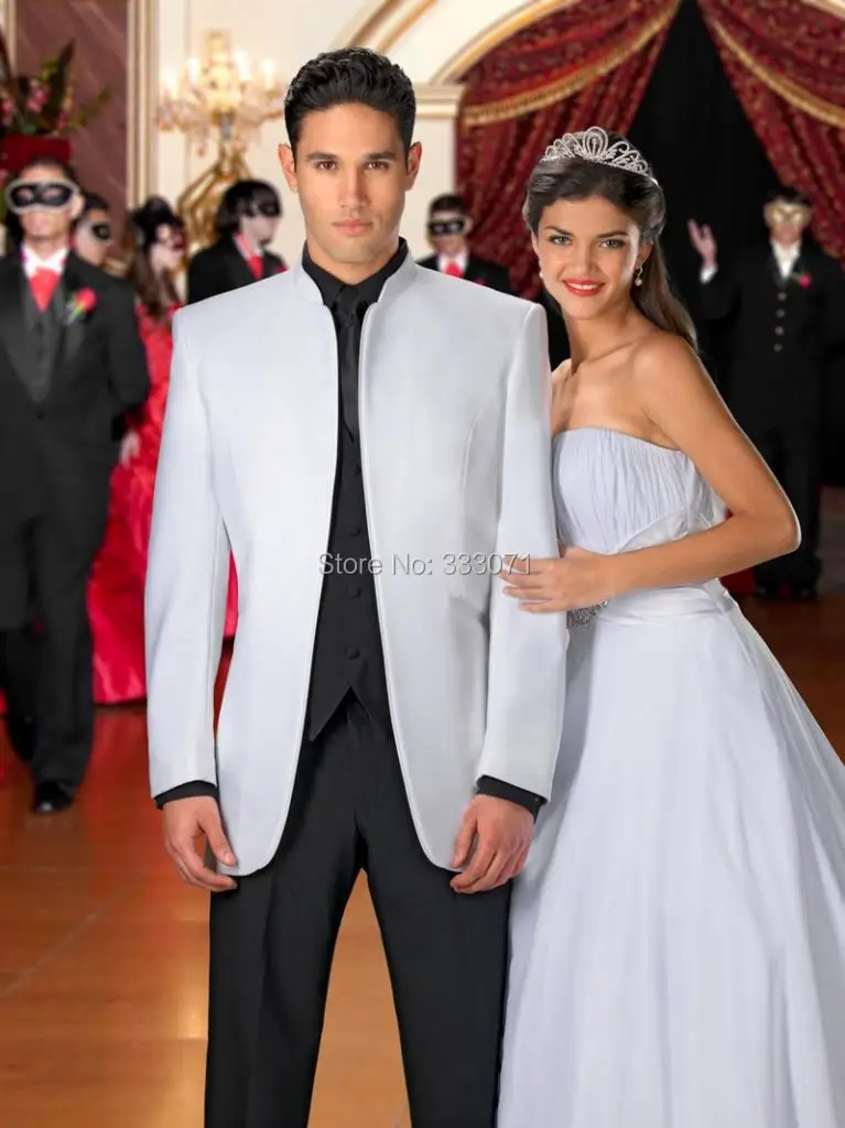 2015 tailor made font b Formal b font white Black Groom Tuxedos Groomsman font b Men