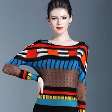 Miyake модная футболка с длинными рукавами и круглым вырезом