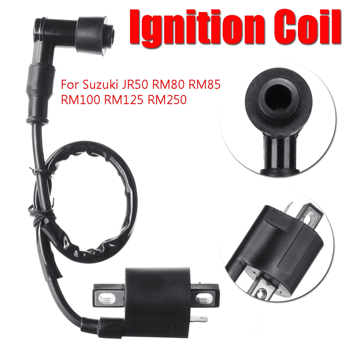 Replacement Ignition Coil Car Sparks Plug Wire For Suzuki JR50 RM80