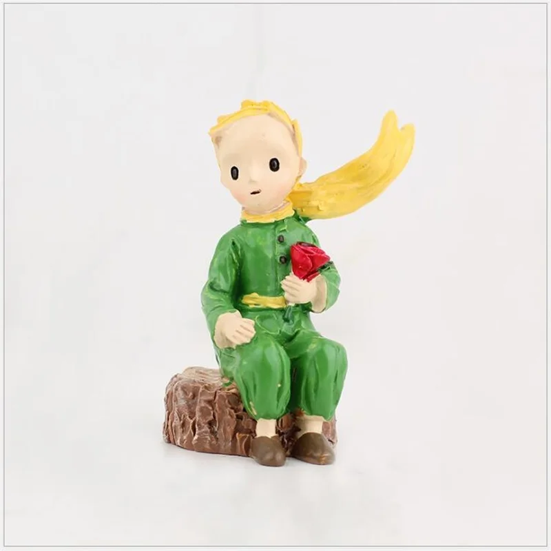 Hot sale 5 styles The little prince Rose Mininatures Figurines resin craft ornaments home decoration Christmas birthday gift