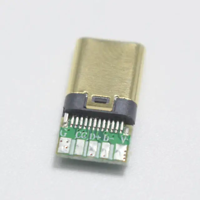 EClyxun 50 набор OTG 5Pin Type C к вилка медная Сварка двухсторонняя для Сделай Сам Зарядка