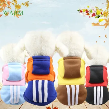 

Hot Sale Autumn/winter Pet Clothes Lovely Fleece Four Feet Warm Jackets for Samll and Medium Dogs Cats Pet Supplies Accessories