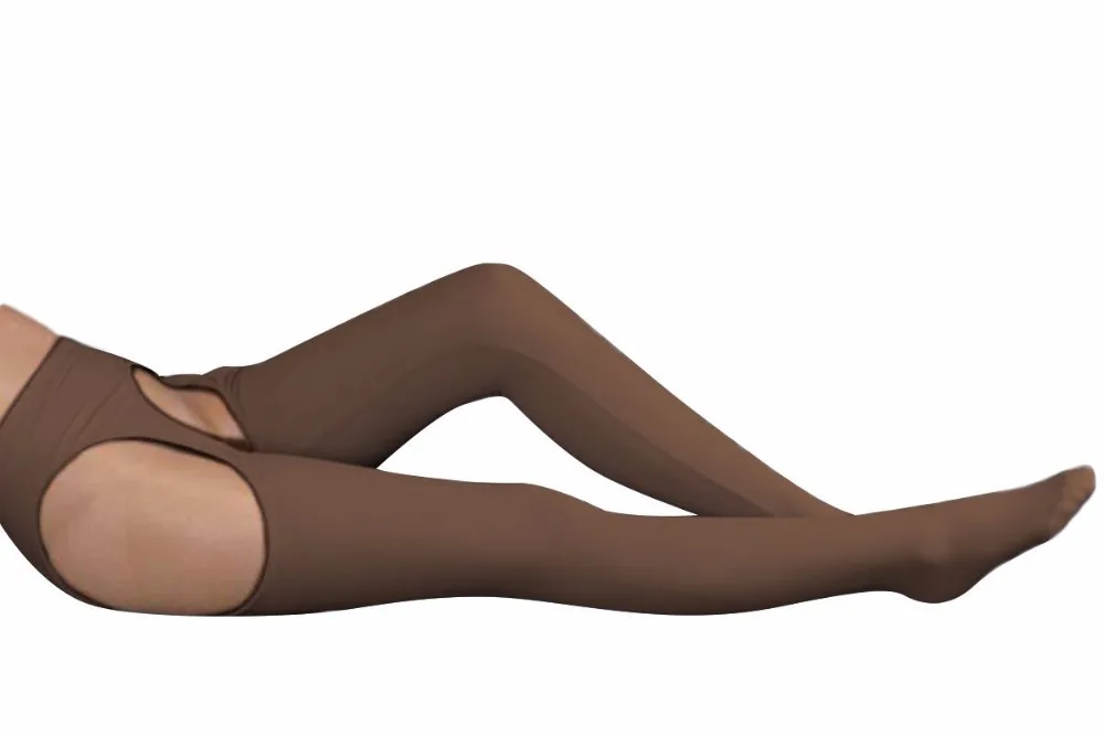 

Brown Lycra Spandex Womens Tight Belt Sexy Zentai Stocking Halloween Party Cosplay Zentai suit