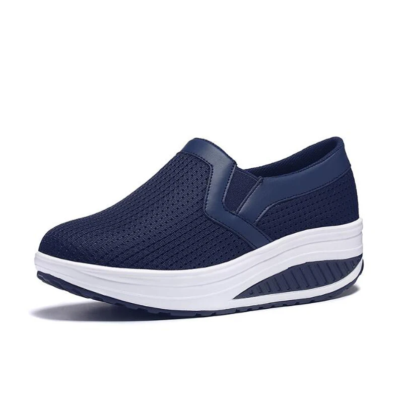 

Women flats new 2018 autumn breathable platform sneakers casual thick soles women shoes big size 41 42 43