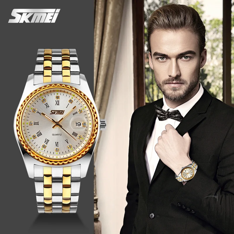 

ZK20 Business Luxury Brand Watch Quartz Men Full Steel Wristwatches Dive 30m Casual Watch Relogio Masculino Mujer Gold Color