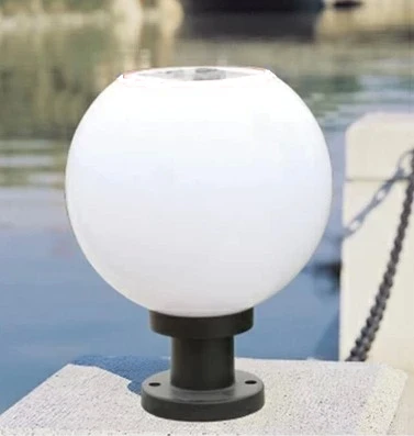 

bright solar wall light column head outdoor street lamp spherical wall light led garden light water-resistant 220v also can use