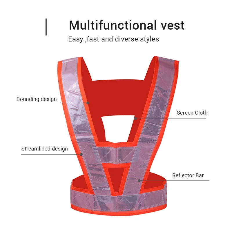 Прямые V слово светоотражающий жилет рабочий защитный костюм светоотражающий жилет Дорожный Полицейский Светоотражающая одежда Рабочий