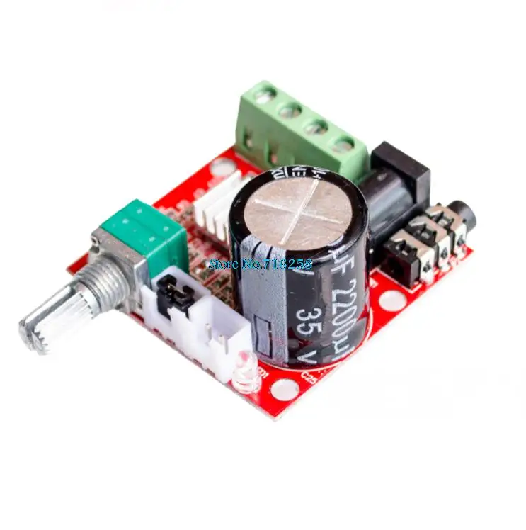 ! Горячая Распродажа 12V Mini Hi Fi PAM8610 плата аудио стереоусилителя 2X10W двухканальный D