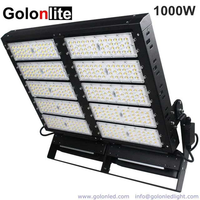 Golonlite – projecteur LED 1000W 800 lm/W, éclairage d'extérieur pour  terrain de sport, football, baseball, criquet, haute efficacité - AliExpress