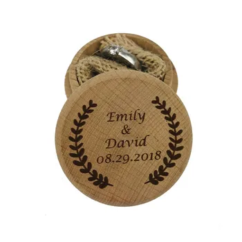 

Vintage Custom Wedding Ring Box Personalized Valentines Engagement Wooden Ring Bearer Box Rustic Wedding Ring Box Holder