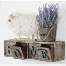 Ретро-отделка настенный подвесной для хранения коробка с буквами 45*11*11,5 см