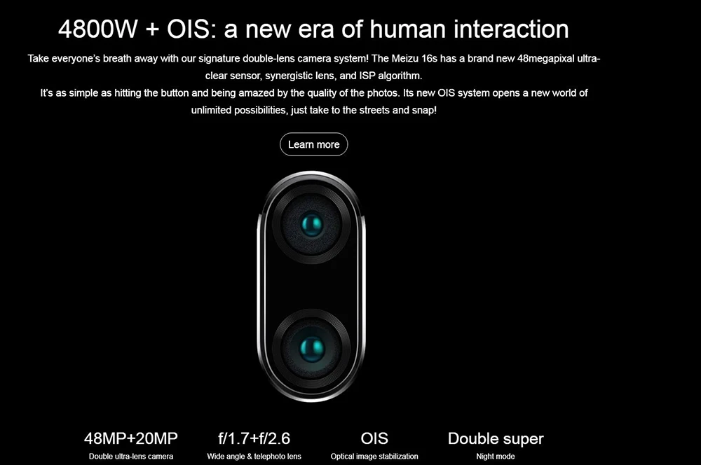 Мобильный телефон Meizu 16 s, 8 ГБ, 128 ГБ, Snapdragon 855, 6,2 дюймов, 48 МП, 20 МП, задняя камера, разблокировка лица, отпечаток пальца, 4G, LTE, глобальная ПЗУ, телефон