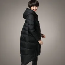 Новинка M~ 3XL женские куртки размера плюс с капюшоном Зимняя парка пуховое пальто длинное утепленное женское теплое зимнее пальто