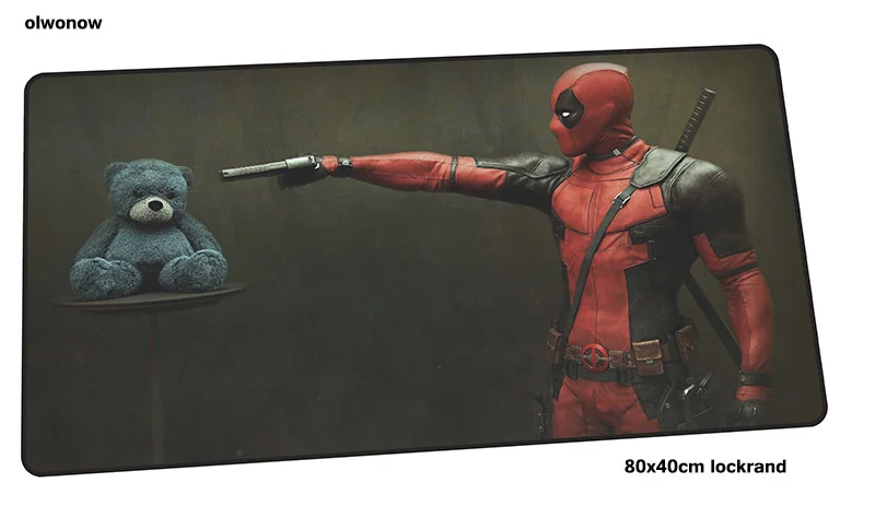 Коврик для мыши Deadpool 80x40 см, 3d коврики для мыши, лучший игровой коврик для мыши, геймер, массовый узор, модный коврик для мыши, s Клавиатура, ПК коврик