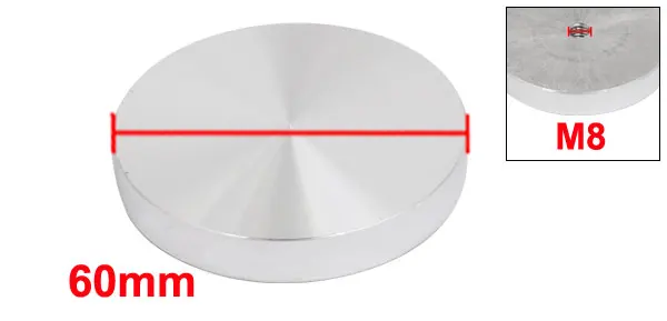 UXCELL алюминиевый диск аппаратные средства для стеклянного стола чайные столы Серебряный тон высокое количество - Цвет: M8 X 60