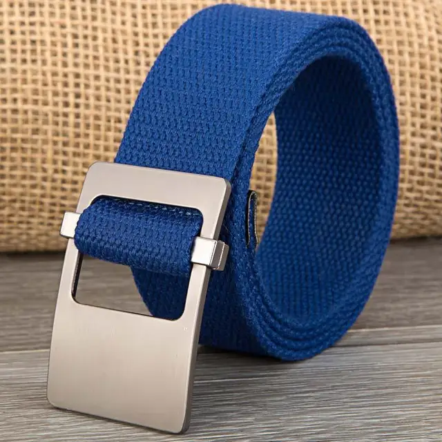 130cm Casual Style Deep Blue Men Belt For Jeans Ladies Women Unisex