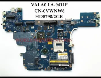 

High quality CN-0VWNW8 FOR Dell Latitude E6540 Laptop Motherboard VALA0 LA-9411P HM87 PGA947 HD8790M/2GB DDR3 100% Fully Tested