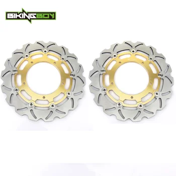 

BIKINGBOY For YAMAHA YZF R1 2006 2015 2016 2017 2018 2019 YZF-R6 2017 2018 2019 FZ1 S 2006-2012 Front Brake Discs Disks Rotors