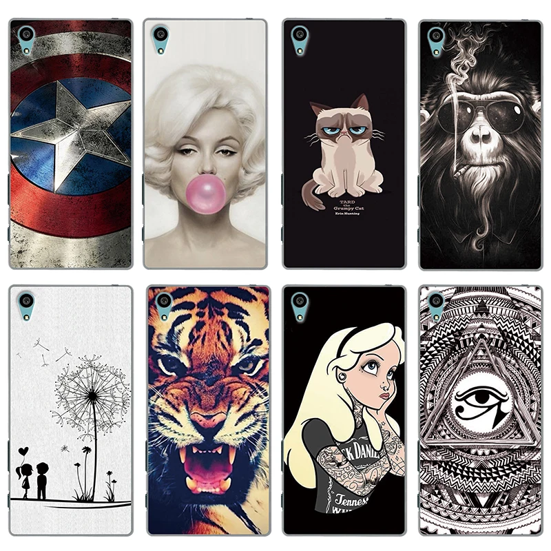 

FOR Sony Xperia Z5 Case Cover E6603 E6633 E6653 E6683 Colorful Painting Phone Back Protector Cover Case FOR Sony Z5 Case