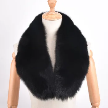 

PYCCKNN MEX Fashion Genuine Fox Fur Collar Raccoon Fur Muffler Real Fur Scarf Accessory Women Wrap Wholesale/Retail