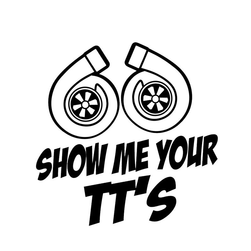 

Show Me Your Turbo Boost Vinyl Car Stickers Bumper Art Words Pattern Waterproof Removable Car Decals Body Decor L285