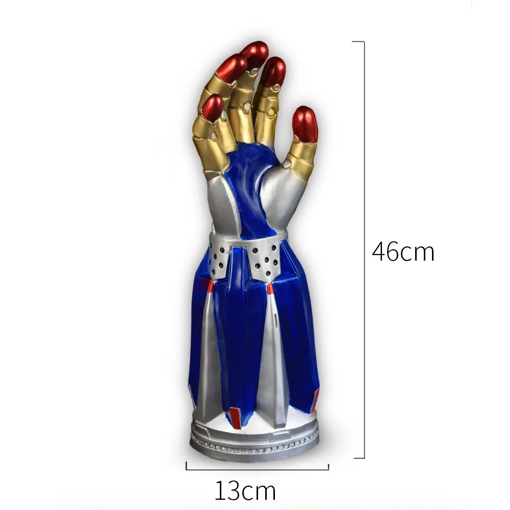 

MostaShow Robot Gloves Deluxe PVC Adult Halloween Party Costume Cosplay Gloves Accessory Props