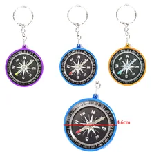 Портативный мини точный компас практичный направляющий для кемпинга пеших прогулок на открытом воздухе Северная навигация Кнопка выживания дизайн Компас случайный