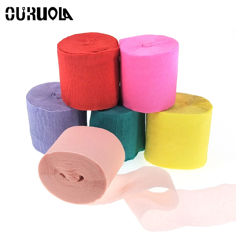 

4.5cm*10m Confetti Paper Streamers DIY Paper Garland Confetti Wedding Birthday Decoration Weeding Decoration For Weddings
