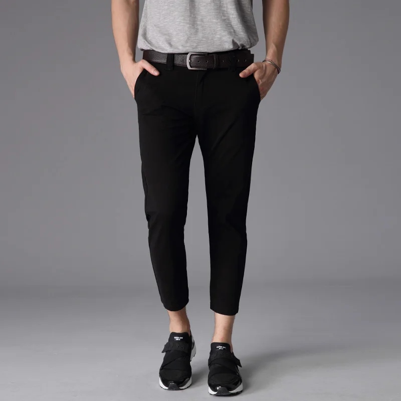 slim black work pants