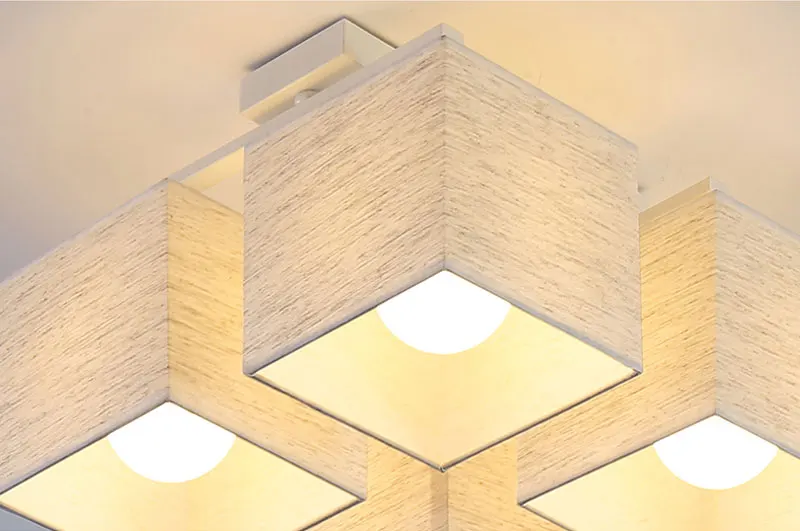 Fabric Art Cloth LED Ceiling Light 469 Heads Nordic Simple Ceiling Lamps Modern Living Room Lamp Bedroom Lighting 110-240V (15)