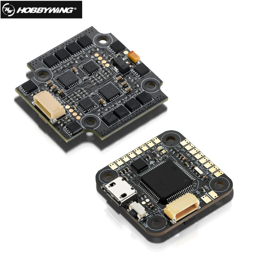 Контроллер Hobbywing XRotor для Nano F4 Micro Flight Controller AIO OSD 5V BEC w/ 20A BLheli_S DShot600 2 4S 4 в 1 20*20 мм