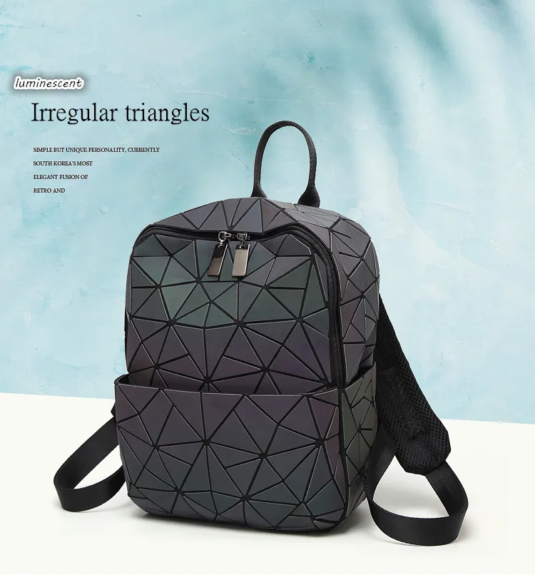 MAGICYZ geometri ctriangle сумки с голограммой светящийся женский рюкзак sac a dos женский рюкзак Mochilas голографический рюкзак