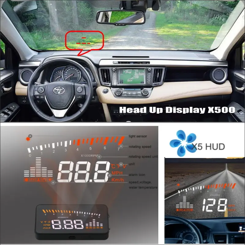 Автомобильный HUD Дисплей для Toyota RAV4 RAV-4 2010-2017 2018 2019 Авто безопасный проектор