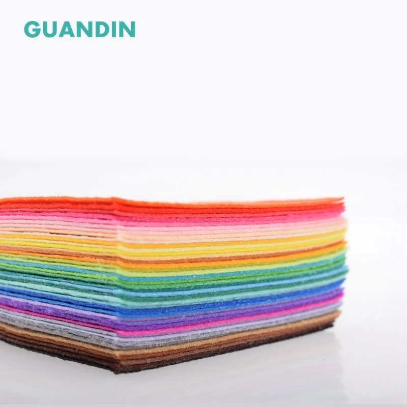 GuanDin полиэфирная Нетканая войлочная ткань/толщина 1 мм/смешанный однотонный/для