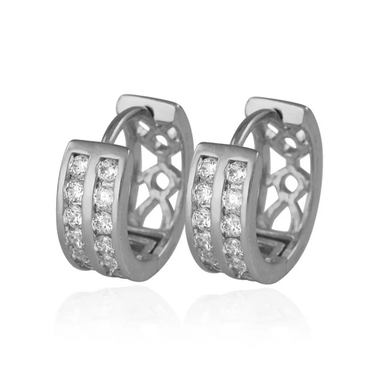 

Round Small Hoop Earrings For Women Boucle Ear Cuff Argola Brinco Ouro Pendientes Gold Plated Earings Fashion Zirconia 14EH1820W