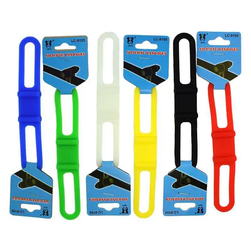 

WasaFire Useful Silicone Strap bike light holder bike Handlebar Fixing Tie bicycle Torch Flashlights Bandages Speaker Mount Gift