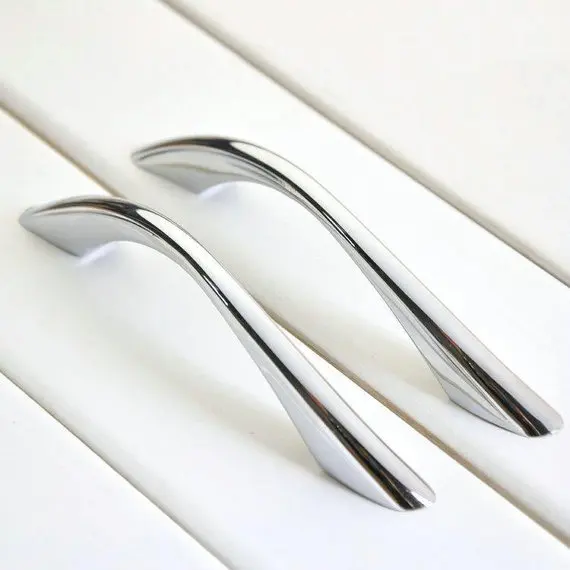 

Silver Kitchen Cabinet Knob Pull Handles / Drawer Handles / Chrome Kitchen Cabinet Knob Pull Handles Door handle