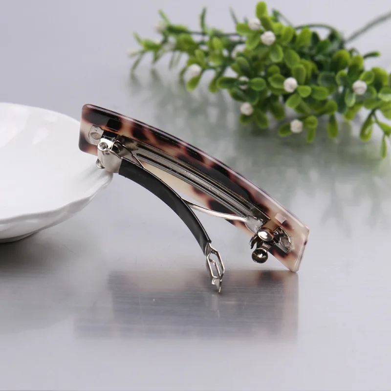Vintage Leopard Hairgrips For Rectangle Women Hair Clips Hair Accessories French Hair Barrettes Hair pins Decoration Headwear  (6)