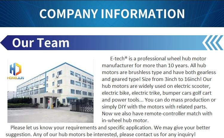 Best ETECH single shaft hub motor, skate board hub motor, 12V 24V 36V hub motor, 3 inch wheel motors 7
