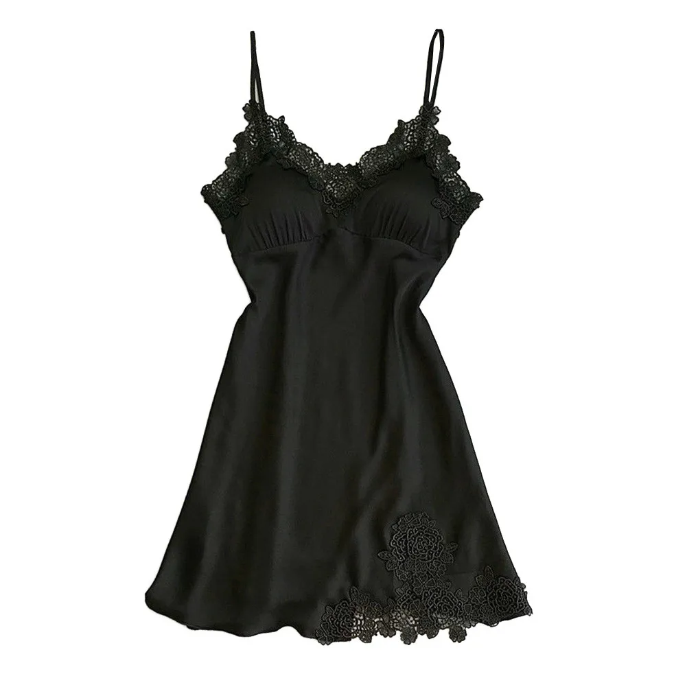 KLV/ новые модные популярные Для женщин Sexy кружева белье Ночное белье Одеяние сорочка пижамы платье# Z5