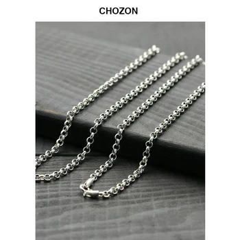 

rolo chains long necklace S925 sterling silver 45cm-80cm lovers cable chain