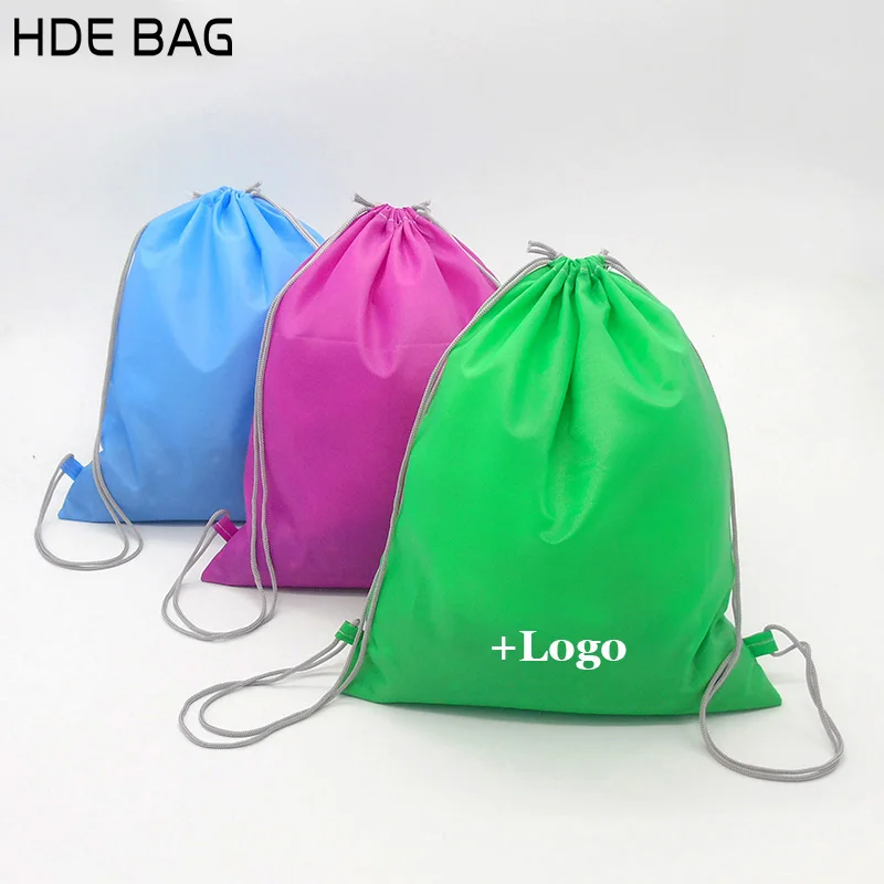

Oxford Drawstring Pouch Custom Logo Travel Organizer Storage Bag for Shoes Waterproof Oxford Shoulder Strap Bag for School Shoe