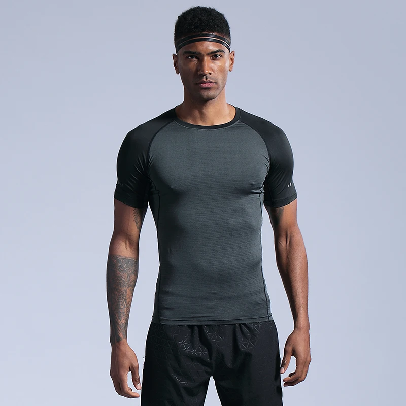 

Sports Men's Shirt Top T-Shirt Running Shirt Men's Fitness T-Shirt Fitness Sweatshirt Quick-drying Sports Men's Running Shirt