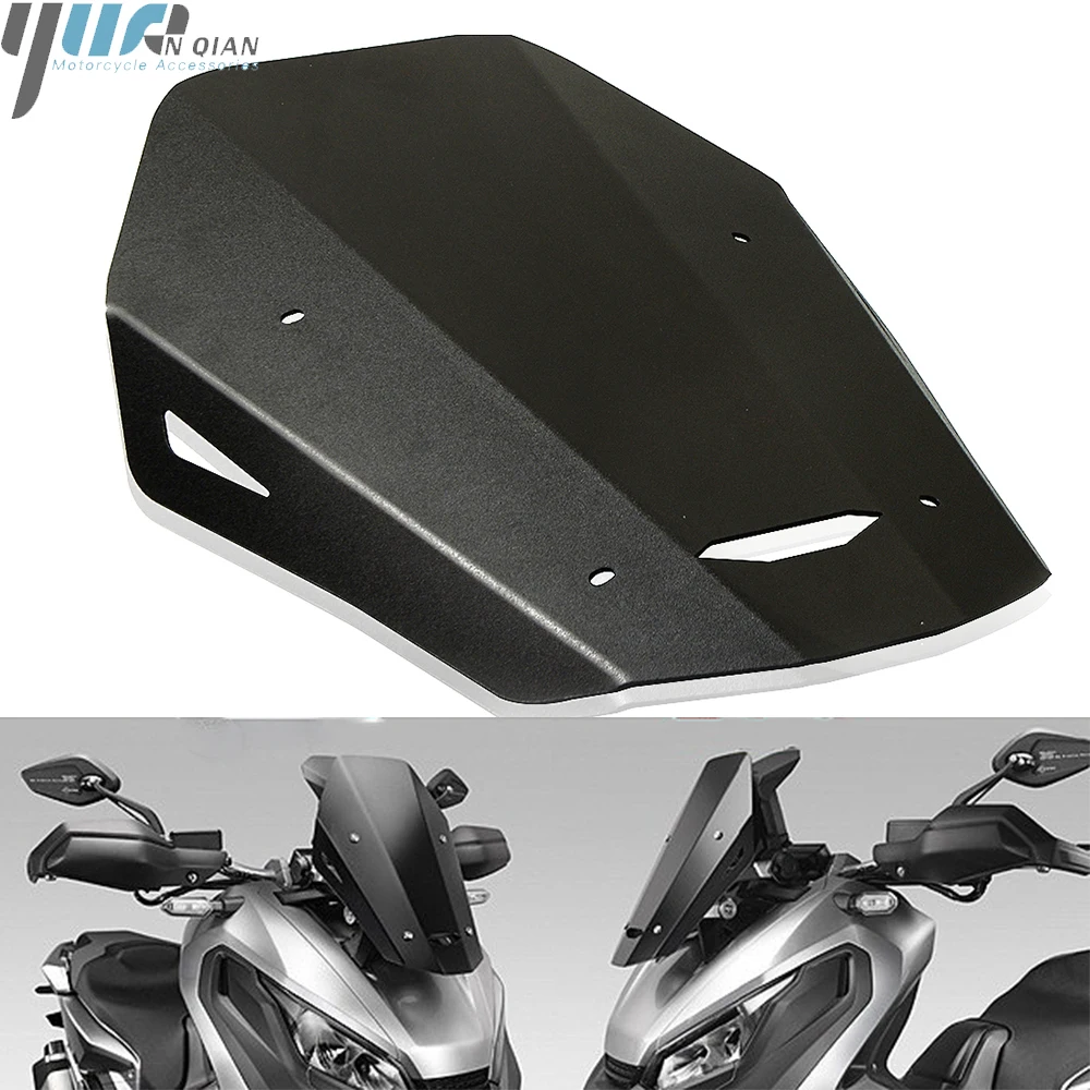 

For HONDA XADV 750 2018-2019 CNC Black Motorbike Windscreen Windshield Front Wind Screen Deflector Cover for X-ADV 750 2018-2019