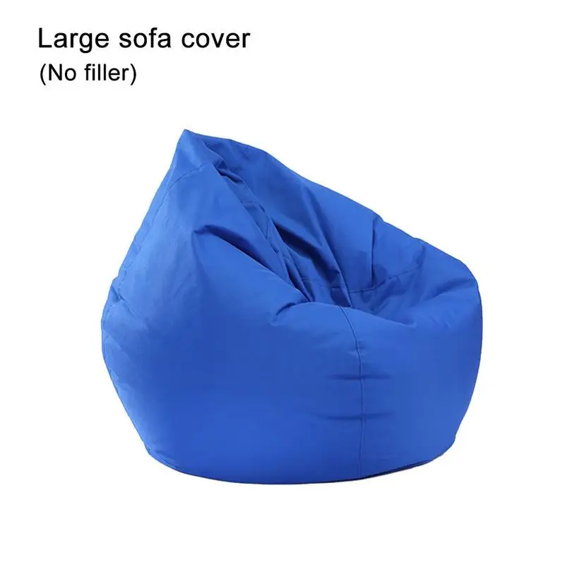 60*75 см/90*110 см сумка для дивана без наполнителя гостиная спальня диван-кровать ленивый Повседневный татами Beanbag стул чехол для дивана Pouf - Цвет: Navy Blue